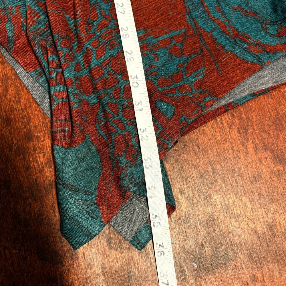 Soft Surroundings Oversized Tunic Top Size M Asymmetric Hem Boho Lagenlook Artsy - Picture 8 of 9